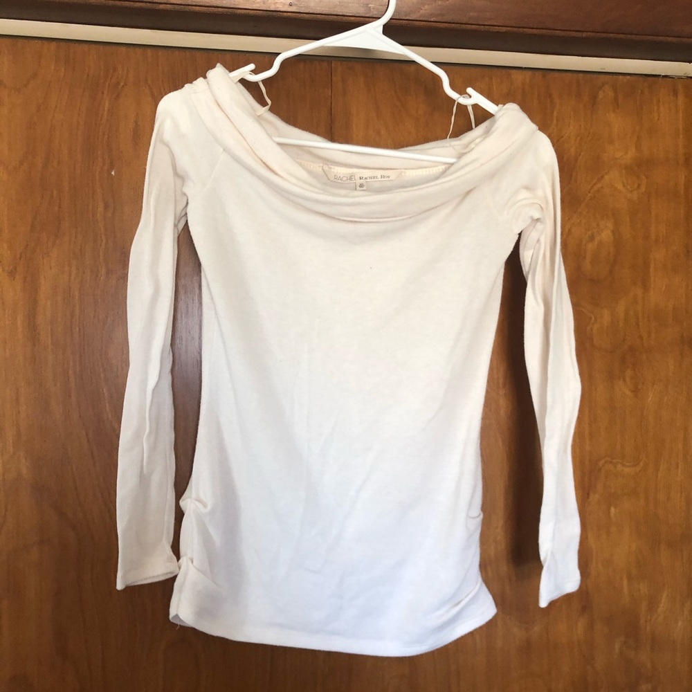 RACHEL Rachel Roy Off the Shoulder Top - Cream